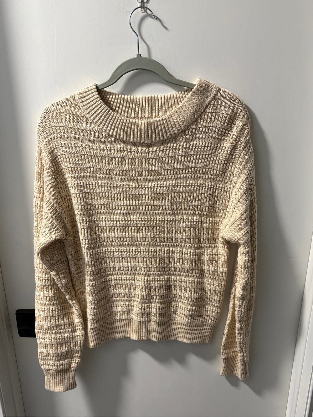Universal Thread Cream Knit Crewneck Sweater